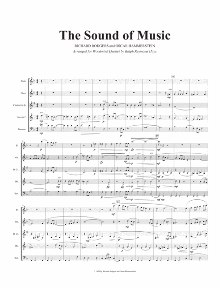 The Sound Of Music For Woodwind Quintet Page 2