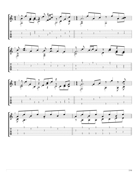 The Sound Of Silence Fingerstyle Guitar Solo Page 2