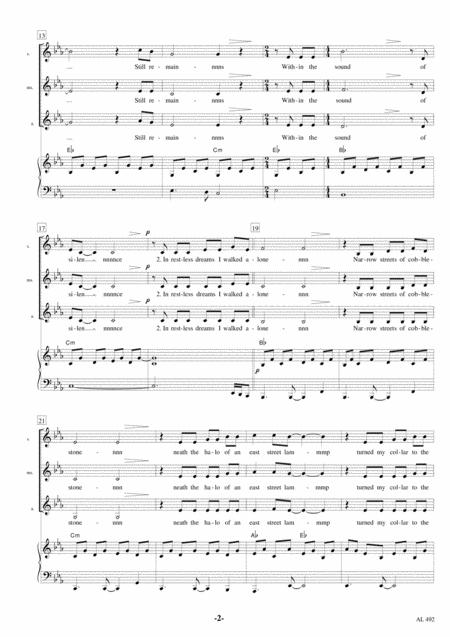 The Sound Of Silence Saa Piano Page 2