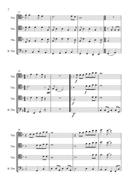 The Sound Of Silence Trombone Quartet Page 2