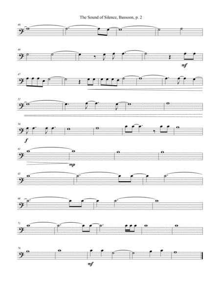 The Sound Of Silence Woodwind Quintet Score And Parts Page 2