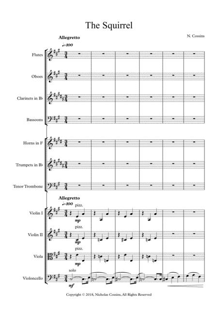 The Squirrel N Cossins Original Orchestral Composition Page 2