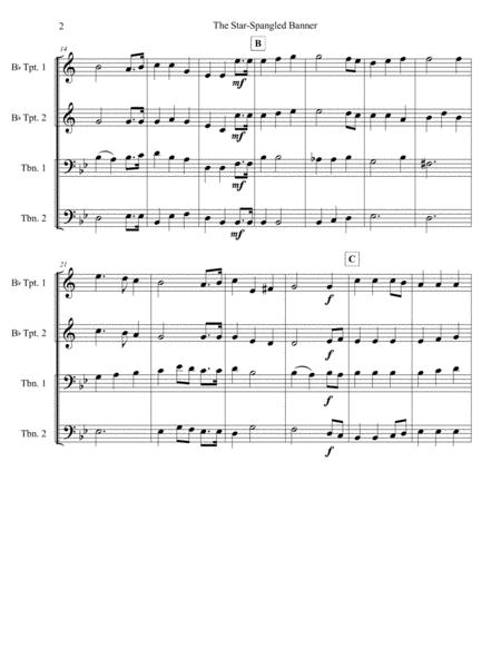 The Star Spangled Banner Brass Quartet Page 2