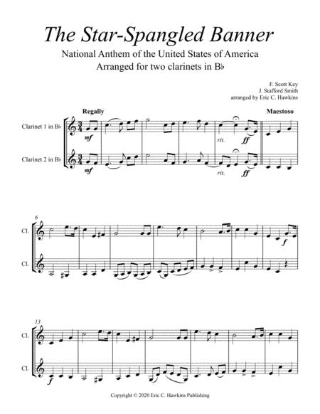 The Star Spangled Banner Clarinet Duet Page 2