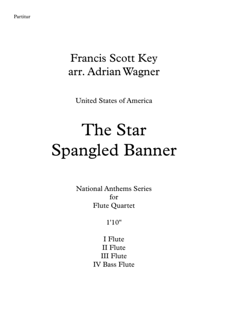 The Star Spangled Banner Flute Quartet B Fl Arr Adrian Wagner Page 2