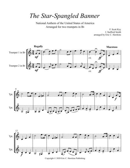 The Star Spangled Banner Trumpet Duet Page 2