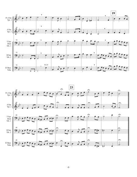 The Star Spangled Banner Usa National Anthem For Pep Band Basketball Band Jazz Combo Small Jazz Ensemble Small Ensemble Page 2