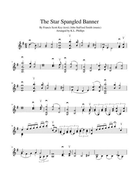 The Star Spangled Banner Violin Solo Unaccompanied Page 2