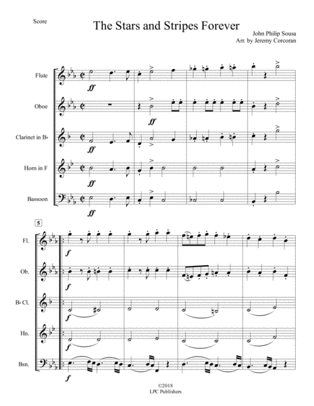 The Stars And Stripes Forever For Woodwind Quintet Page 2