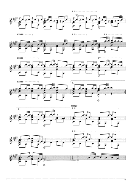 The Story Never Ends Solo Guitar Score Page 2