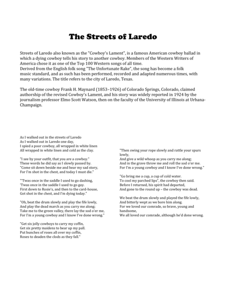 The Streets Of Laredo For Brass Quintet Page 2