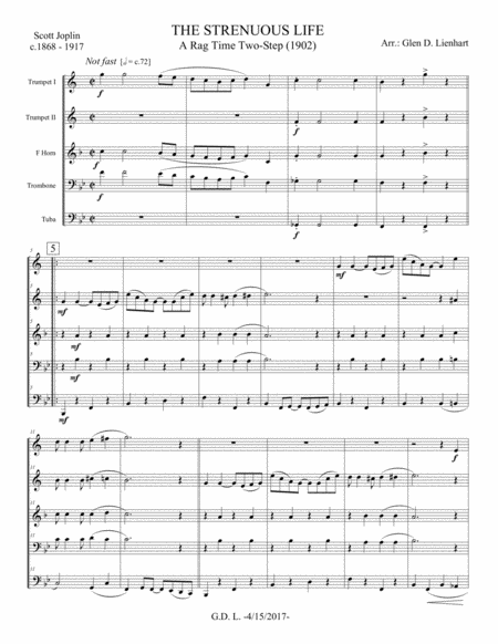 The Strenuous Life Brass Quintet Page 2