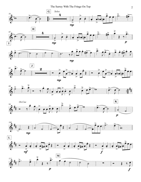 The Surrey With The Fringe On Top Alto Flute Page 2