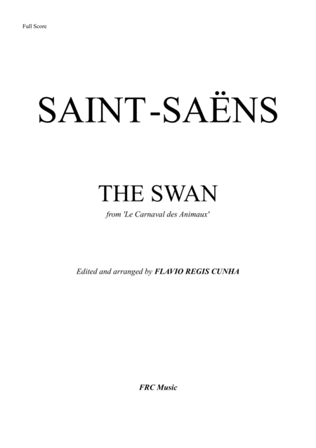 The Swan For Cello Solo Piano Horns And String Orchestra Page 2