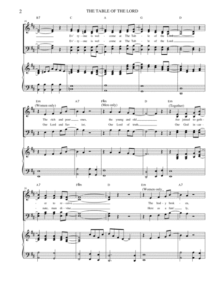 The Table Of The Lord Satb Page 2