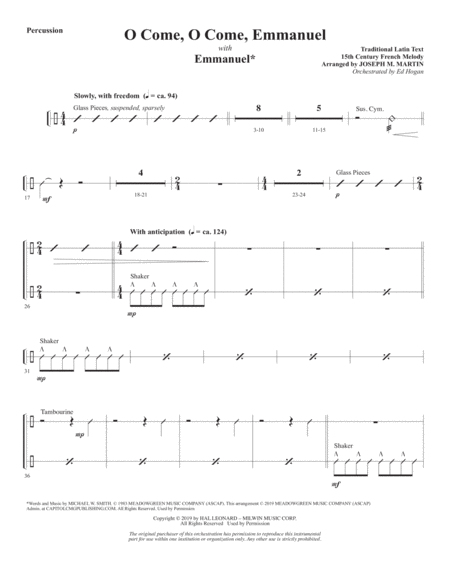 The Thrill Of Hope A New Service Of Lessons And Carols Percussion Page 2