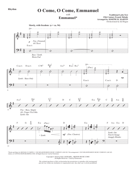 The Thrill Of Hope A New Service Of Lessons And Carols Rhythm Page 2