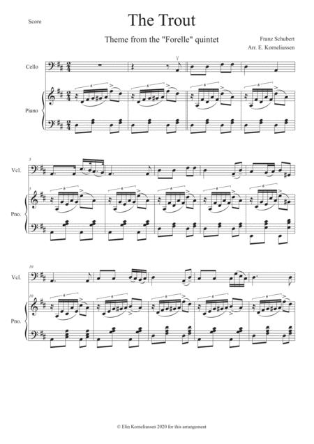 The Trout By Schubert For Cello And Piano Page 2