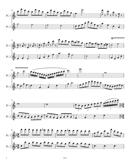 The Two Birds Flute Duet Page 2