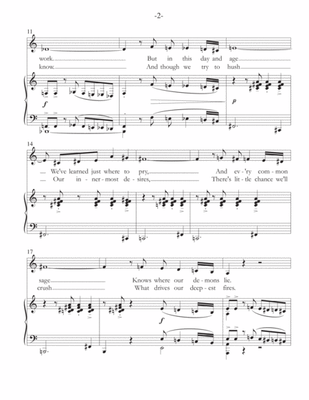 The Unconscious Tango For Voice And Piano Page 2