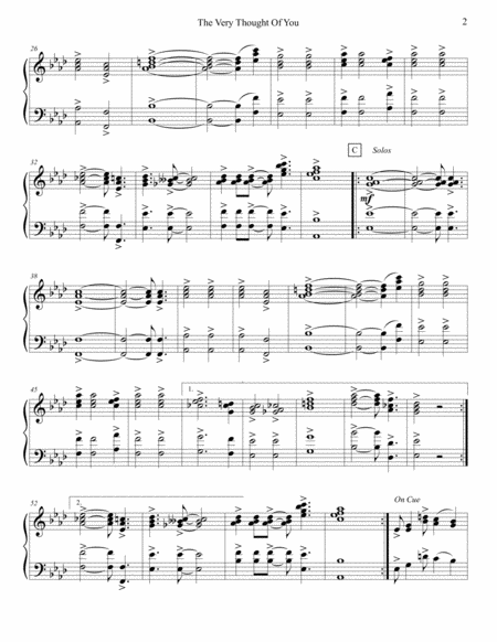 The Very Thought Of You Electric Piano Page 2