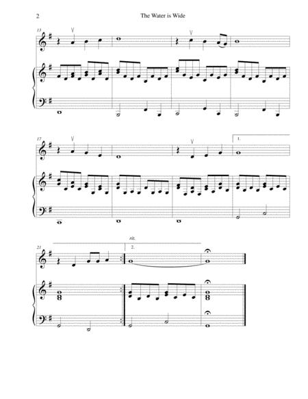 The Water Is Wide For Beginning Violin With Optional Piano Accompaniment Page 2