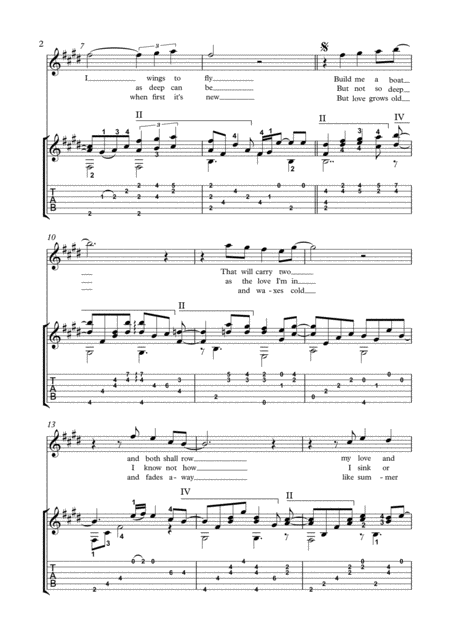 The Water Is Wide Guitar Solo Page 2