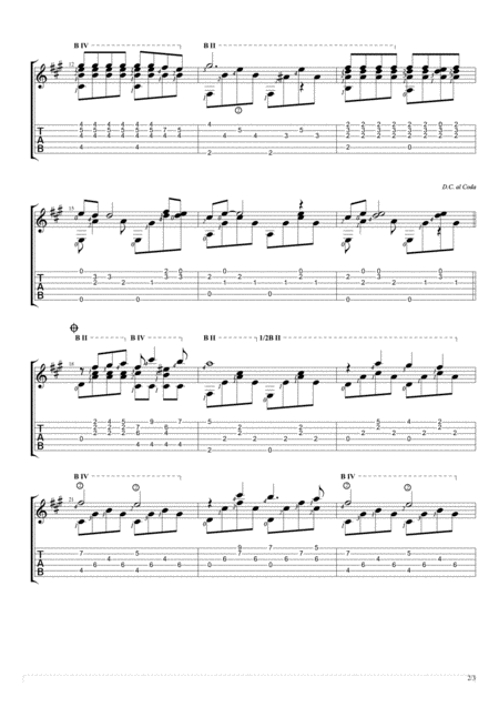 The Way We Were Theme Fingerstyle Guitar Solo Page 2