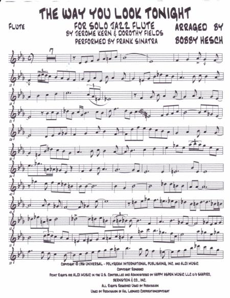 The Way You Look Tonight For Solo Jazz Flute Page 2