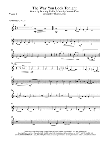 The Way You Look Tonight String Quartet For String Quartet Page 2