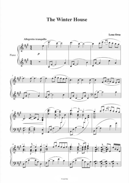 The Winter House Easy Piano Music Page 2