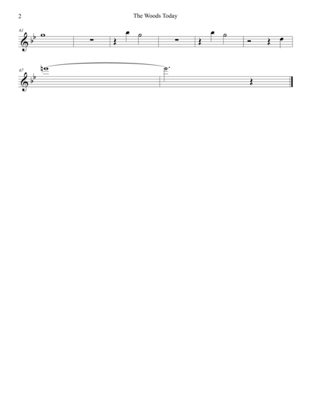 The Woods A Choral Symphony Set Of Parts Page 2