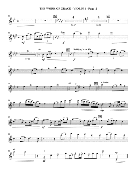 The Work Of Grace Violin 1 Page 2