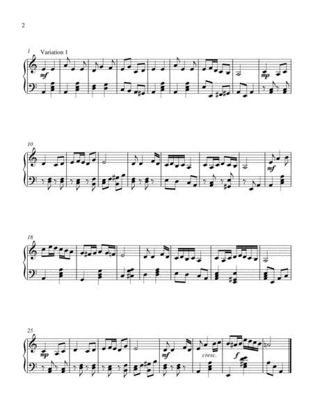 Theme And Variations In A Minor Page 2