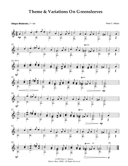 Theme And Variations On Greensleeves Page 2