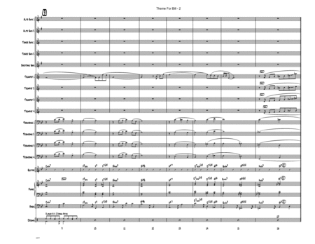 Theme For Bill Full Score Page 2