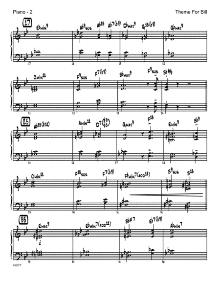 Theme For Bill Piano Page 2