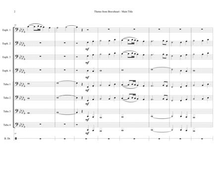 Theme From Braveheart For Tuba Euphonium Octet Page 2