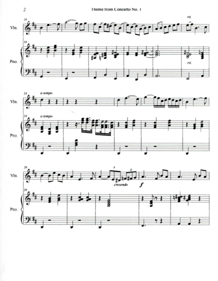 Theme From Concerto No 1 By Tchaikovsky Page 2