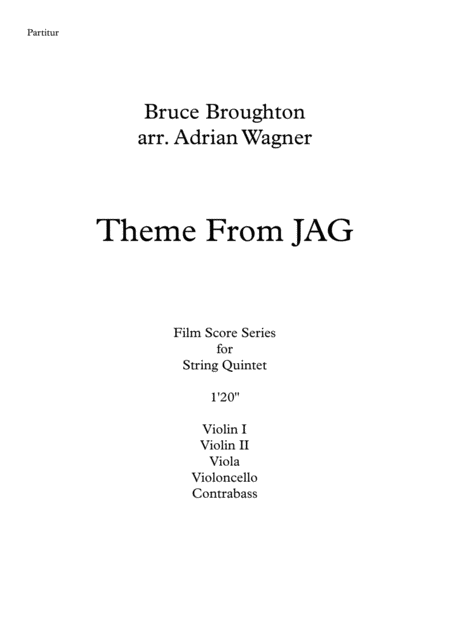 Theme From Jag Bruce Broughton String Quintet Arr Adrian Wagner Page 2