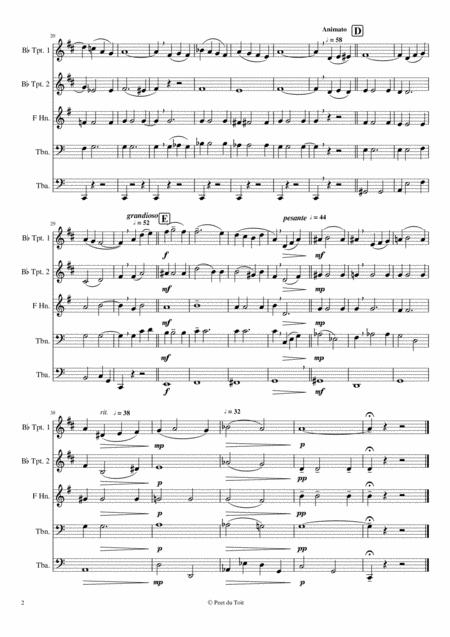 Theme From Piano Concerto No 2 Op 18s Rachmaninoff Brass Quintet Page 2