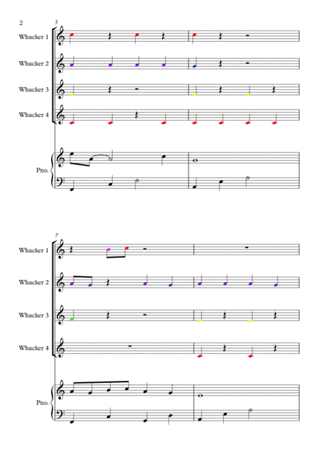 Theme From Poldark For 8 Notes Diatonic Boomwhackers Piano Page 2