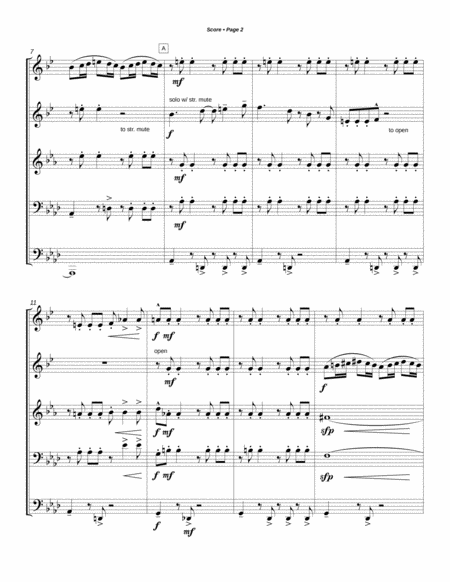 Theme From The Simpsons For Brass Quintet Page 2