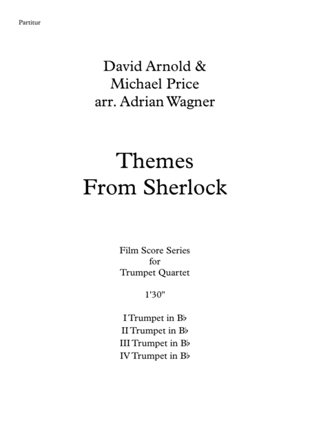 Themes From Sherlock David Arnold Trumpet Quartet Arr Adrian Wagner Page 2