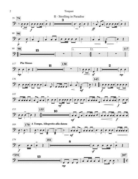 Themes From The Beach Timpani Page 2