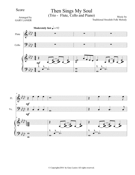 Then Sings My Soul Trio Flute Cello With Piano And Parts Page 2