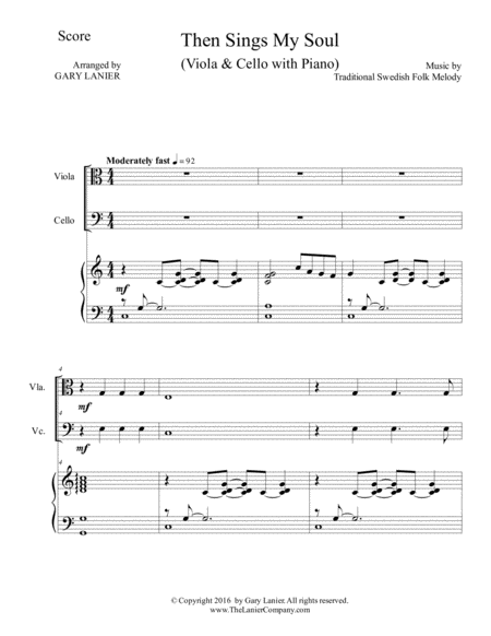 Then Sings My Soul Trio Viola Cello With Piano And Parts Page 2