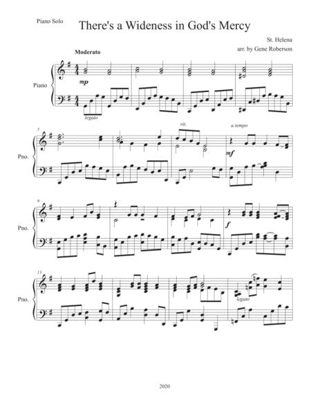 There A Wideness In God Mercy Piano Solo Page 2