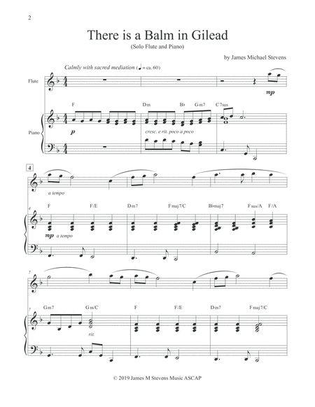 There Is A Balm In Gilead Flute Piano Page 2