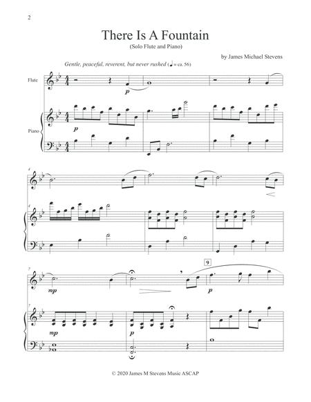 There Is A Fountain Ambient Flute Piano Page 2